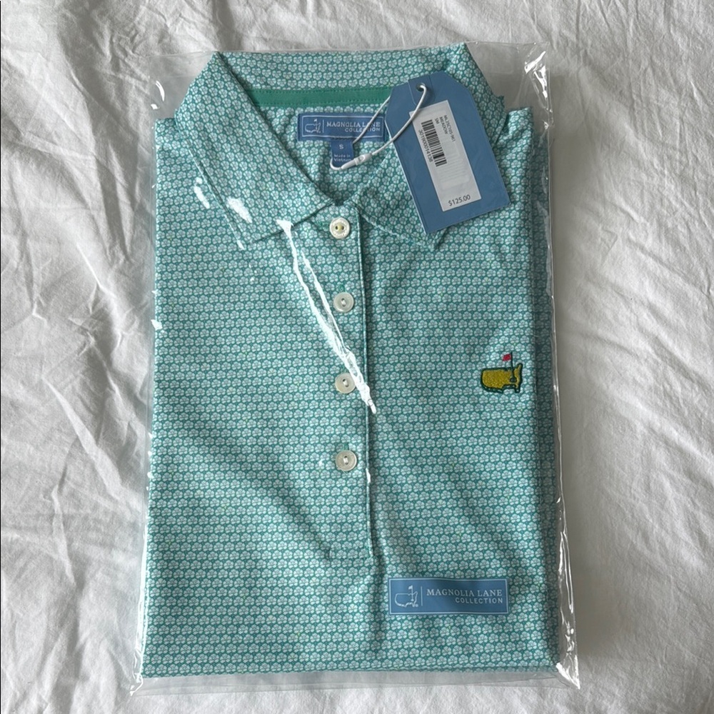 Masters Tournament Magnolia Lane Collection Green Polo Shirt